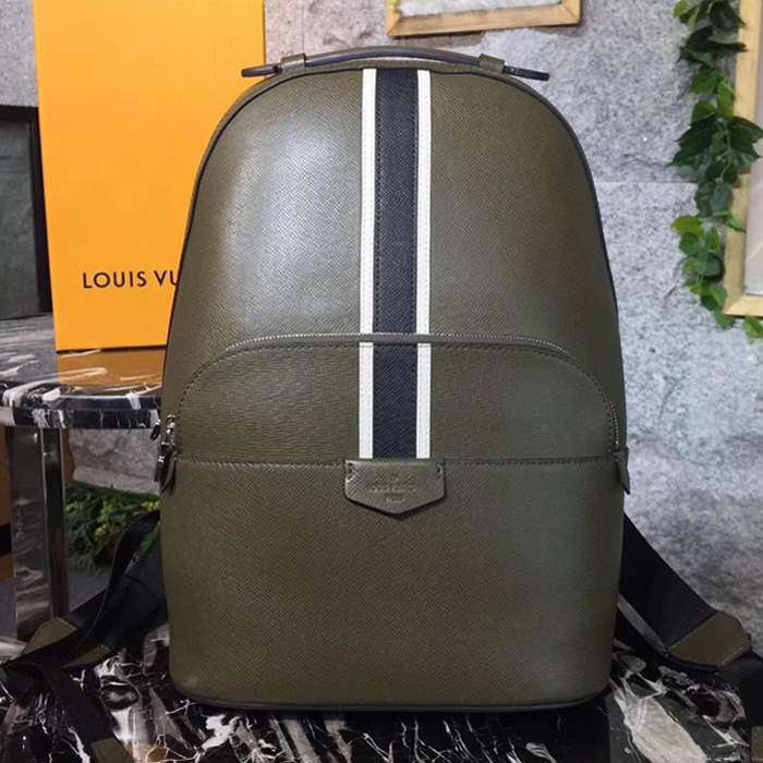 Рюкзак Louis Vuitton Anton Backpack M34407 Steppe Taiga Leather "Green" фото № 2
