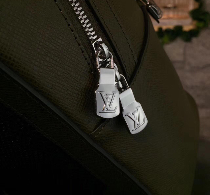 Рюкзак Louis Vuitton Anton Backpack M34407 Steppe Taiga Leather "Green" фото № 7