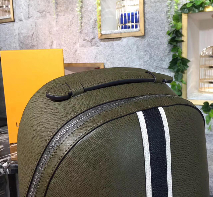 Рюкзак Louis Vuitton Anton Backpack M34407 Steppe Taiga Leather "Green" фото № 5