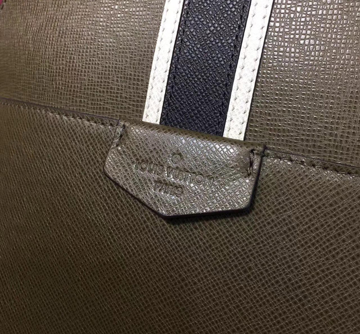 Рюкзак Louis Vuitton Anton Backpack M34407 Steppe Taiga Leather "Green" фото № 6