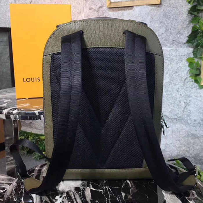 Рюкзак Louis Vuitton Anton Backpack M34407 Steppe Taiga Leather "Green" фото № 4