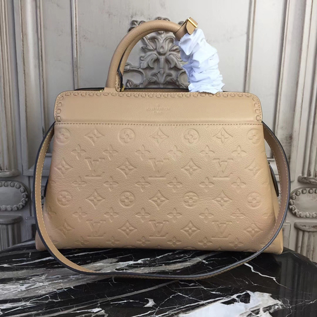 Сумка Louis Vuitton M44246 Vosges MM Monogram Empreinte Leather Papyrus "Beige" фото № 5