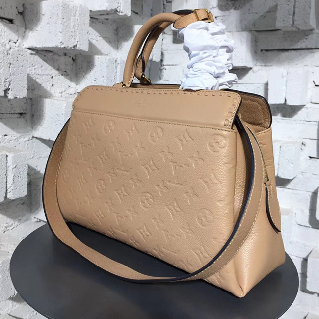 Сумка Louis Vuitton M44246 Vosges MM Monogram Empreinte Leather Papyrus "Beige" фото № 3