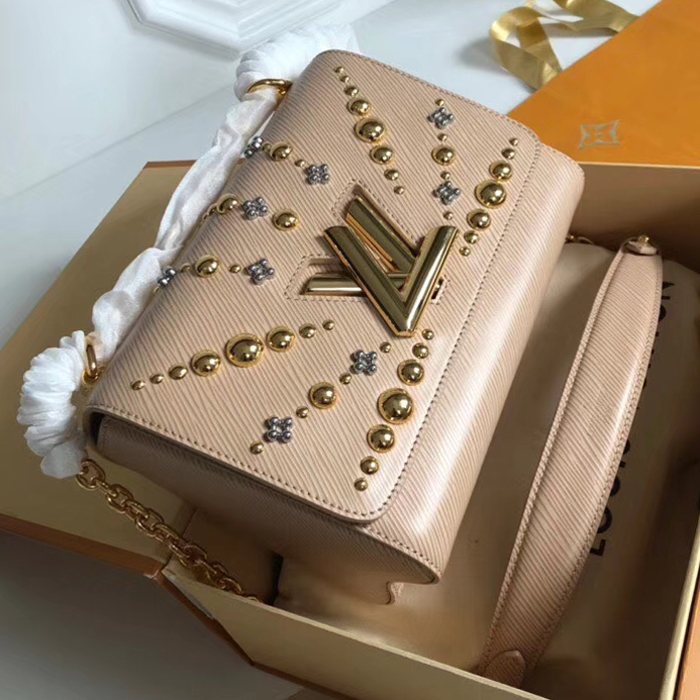 Сумка Louis Vuitton Twist MM M52730 Epi Leather Galet "Beige" фото № 2