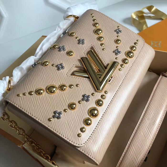 Сумка Louis Vuitton Twist MM M52730 Epi Leather Galet "Beige" фото № 4