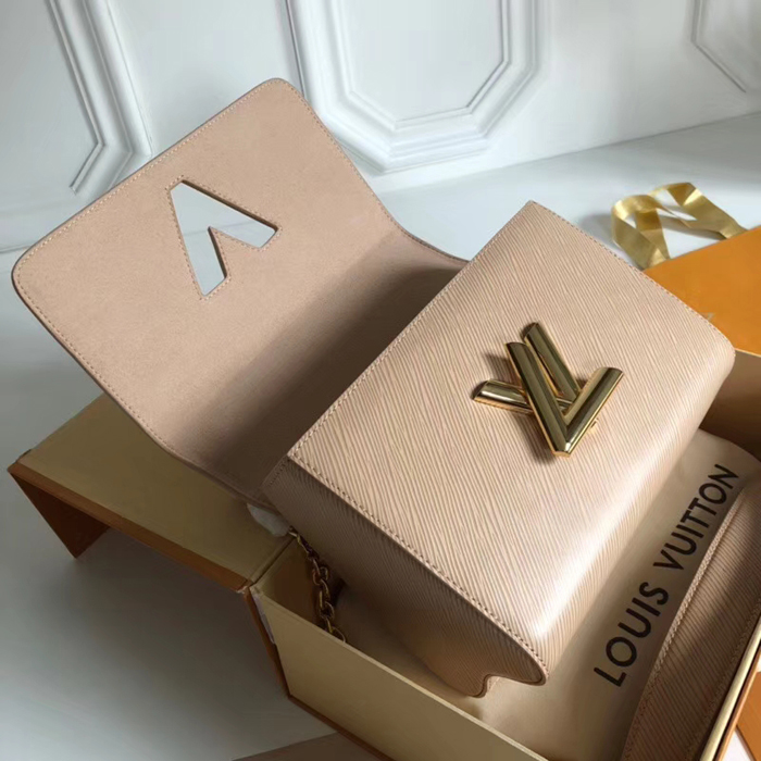 Сумка Louis Vuitton Twist MM M52730 Epi Leather Galet "Beige" фото № 7
