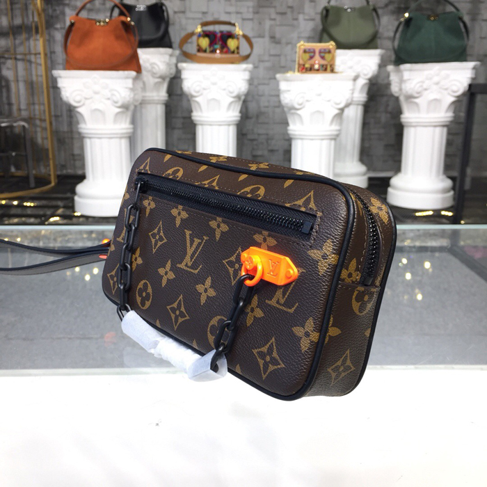 Сумка Louis Vuitton Pochette Volga M44458 Monogram Coated Canvas "Brown" фото № 3