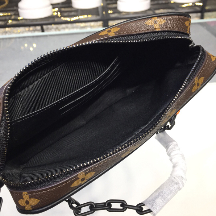 Сумка Louis Vuitton Pochette Volga M44458 Monogram Coated Canvas "Brown" фото № 9