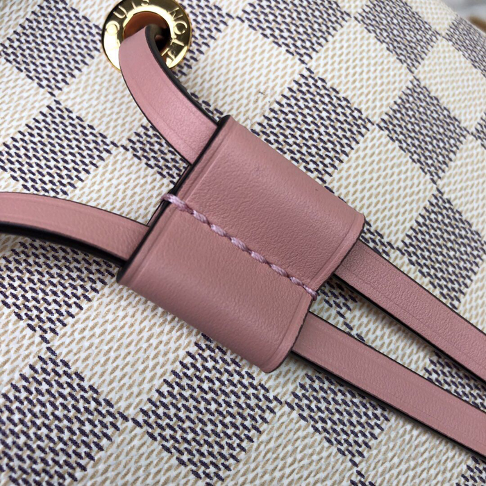 Сумка Louis Vuitton NeoNoe N40152 Damier Azur Canvas Eau De Rose Pink "White" фото № 6