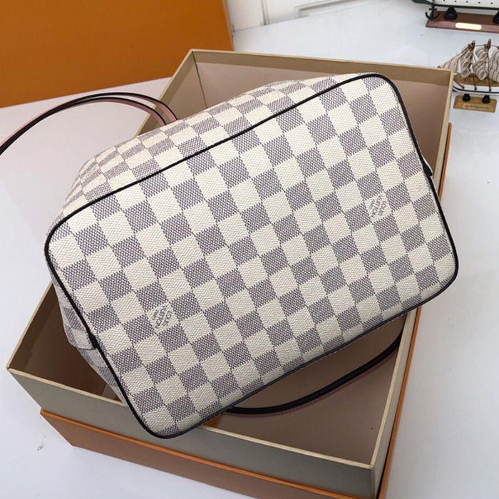 Сумка Louis Vuitton NeoNoe N40152 Damier Azur Canvas Eau De Rose Pink "White" фото № 5