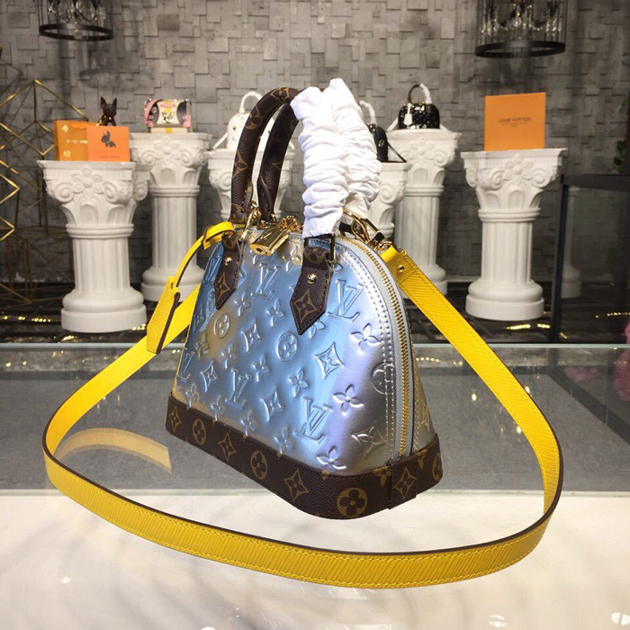 Сумка Louis Vuitton Alma BB M44389 Monogram Vernis Bitume Metallise Metallic фото № 3