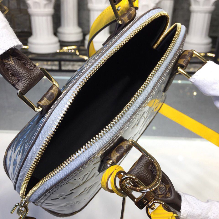 Сумка Louis Vuitton Alma BB M44389 Monogram Vernis Bitume Metallise Metallic фото № 9