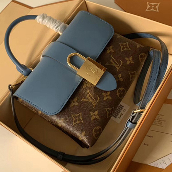 Сумка Louis Vuitton Locky BB M44321 Monogram Canvas Bleu Jean Blue "Brown" фото № 2