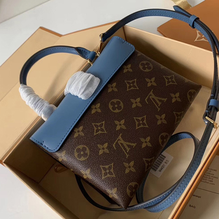 Сумка Louis Vuitton Locky BB M44321 Monogram Canvas Bleu Jean Blue "Brown" фото № 6
