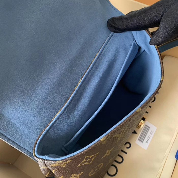 Сумка Louis Vuitton Locky BB M44321 Monogram Canvas Bleu Jean Blue "Brown" фото № 9