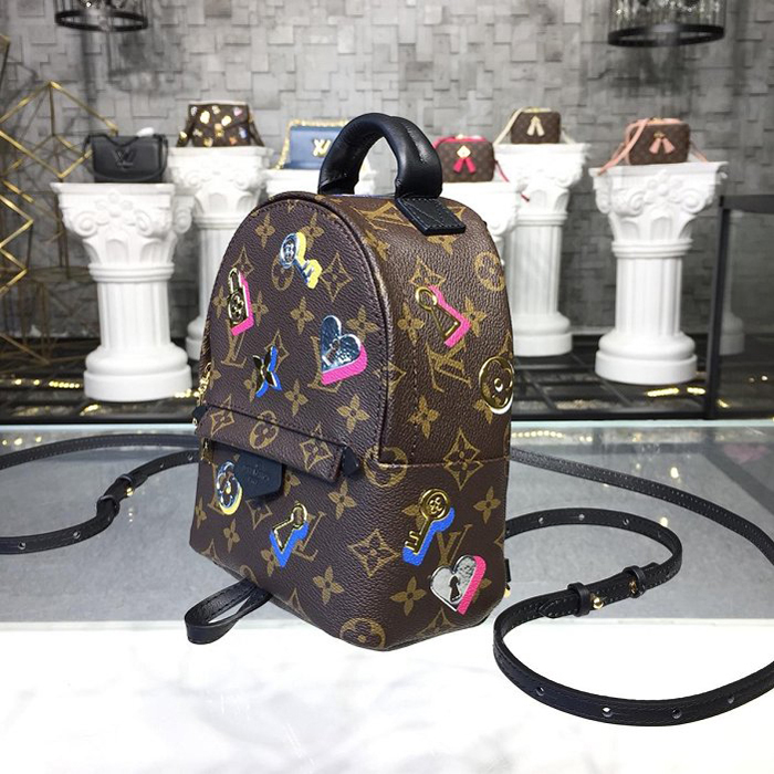 Рюкзак Louis Vuitton Palm Springs Mini Backpack M44367 Monogram Canvas "Brown" фото № 3