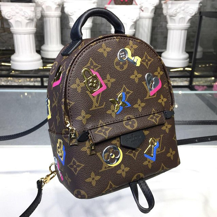 Рюкзак Louis Vuitton Palm Springs Mini Backpack M44367 Monogram Canvas "Brown" фото № 5