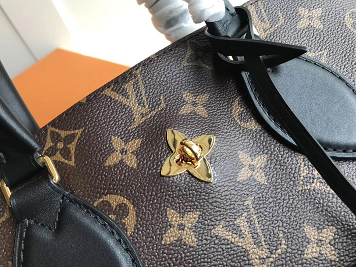 Сумка Louis Vuitton Flower Zipped Tote BB M44351 Monogram Canvas Black "Brown" фото № 7