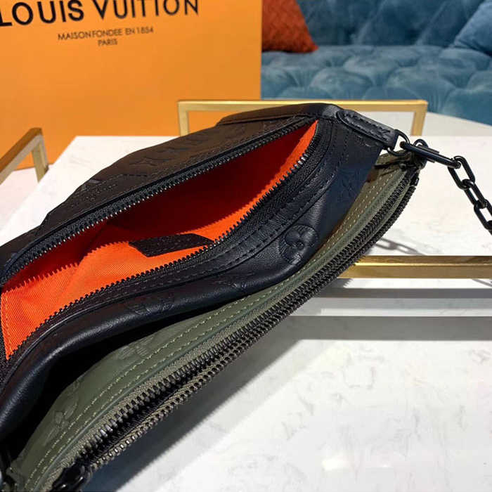 Сумка Louis Vuitton Double Flat Messenger M44635 Monogram Shadow Leather "Black" фото № 8