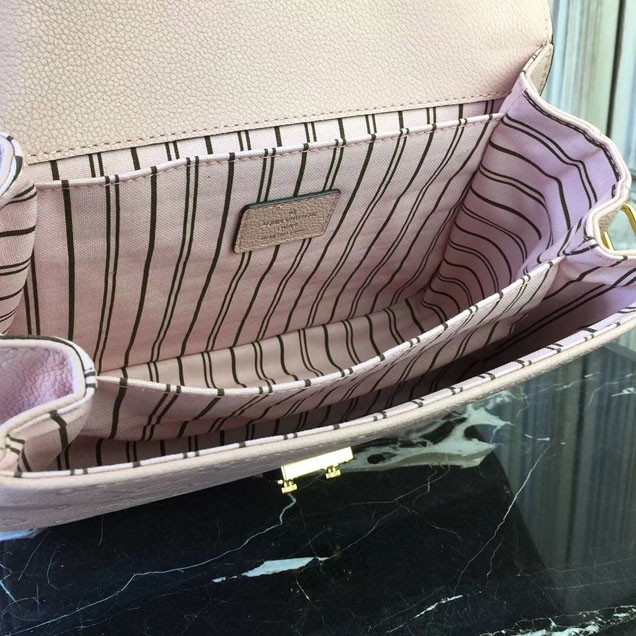 Сумка Louis Vuitton Pochette Metis 25cm Bag Monogram Empreinte Canvas Spring Summer 2018 Collection M44018 Rose Ballerine "Pink" фото № 6