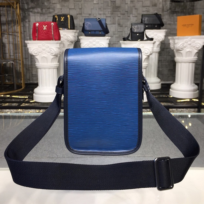 Сумка Louis Vuitton Men's Messenger Bag in Epi Leather M53497 Blue Azur 2017 "Navy Blue" фото № 4