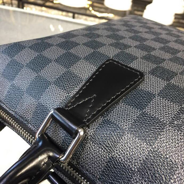 Портфель Louis Vuitton Porte-Documents Jour PM Bag 38cm Damier Graphite Canvas Fall Winter 2018 Collection N42242 Black "Graphite" фото № 4