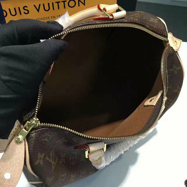 Сумка Louis Vuitton M41109 Speedy 25 Tote Bag Monogram Canvas "Brown" фото № 10