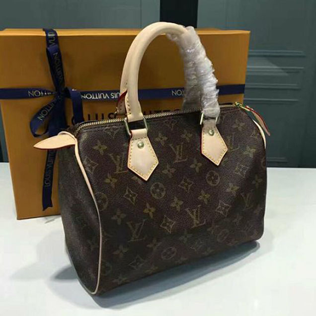 Сумка Louis Vuitton M41109 Speedy 25 Tote Bag Monogram Canvas "Brown" фото № 3