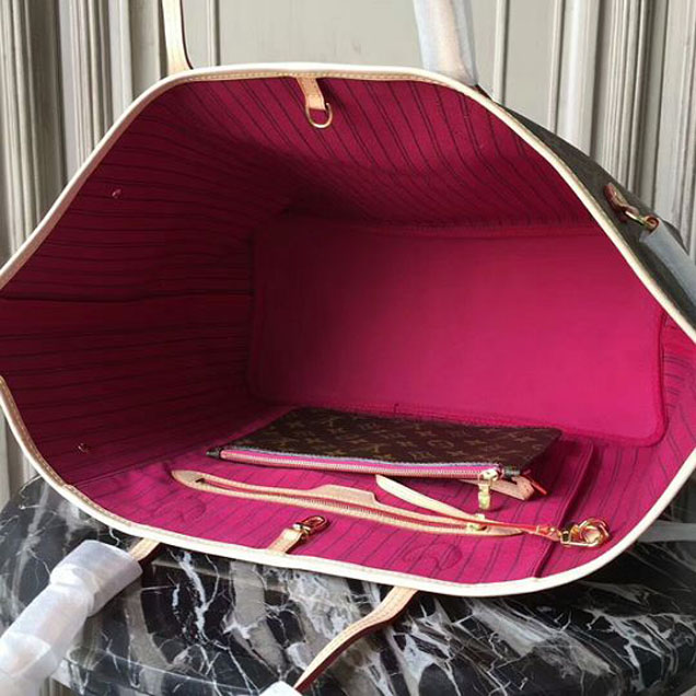 Сумка Louis Vuitton M41180 Neverfull GM Shoulder Bag Monogram Canvas "Brown" фото № 8