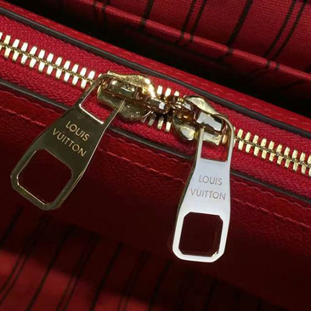Сумка Louis Vuitton M41194 Montaigne MM Tote Bag Monogram Empreinte Leather "Red" фото № 8