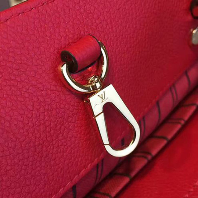 Сумка Louis Vuitton M41194 Montaigne MM Tote Bag Monogram Empreinte Leather "Red" фото № 9