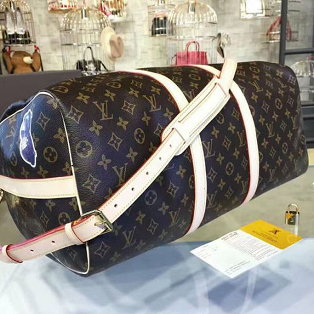 Сумка Louis Vuitton M41441 Keepall Bandouliere 50 Duffel Bag Monogram Canvas "Brown" фото № 6