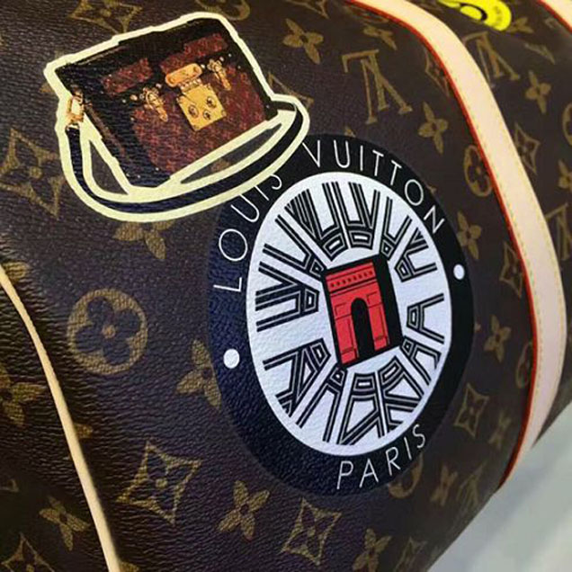 Сумка Louis Vuitton M41441 Keepall Bandouliere 50 Duffel Bag Monogram Canvas "Brown" фото № 7