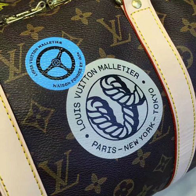 Сумка Louis Vuitton M41441 Keepall Bandouliere 50 Duffel Bag Monogram Canvas "Brown" фото № 9