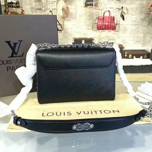Сумка Louis Vuitton M42364 Twist MM Shoulder Bag Epi Leather "Black" фото № 4
