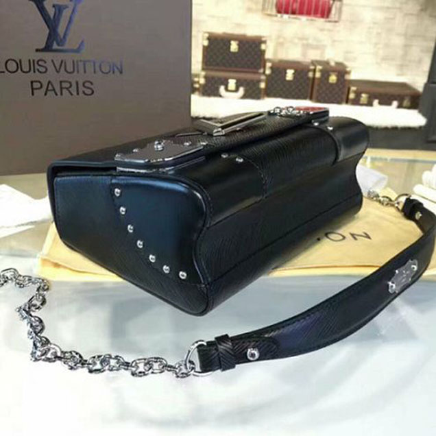 Сумка Louis Vuitton M42364 Twist MM Shoulder Bag Epi Leather "Black" фото № 5