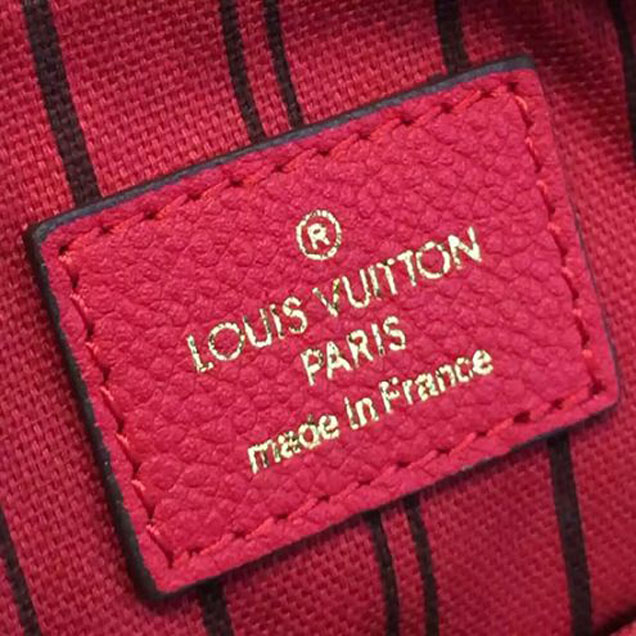 Сумка Louis Vuitton M42395 Speedy Bandouliere 20 Tote Bag Monogram Empreinte Leather "Red" фото № 10