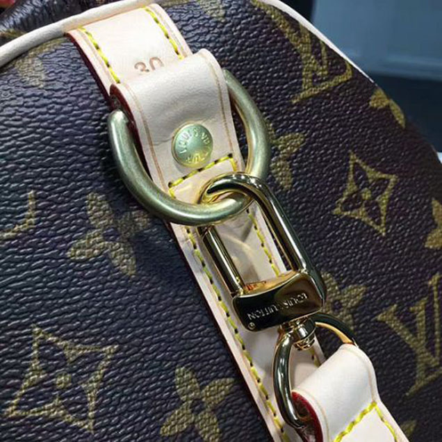 Сумка Louis Vuitton M43231 Speedy Bandouliere 30 World Tour Tote Bag Monogram Canvas "Brown" фото № 7