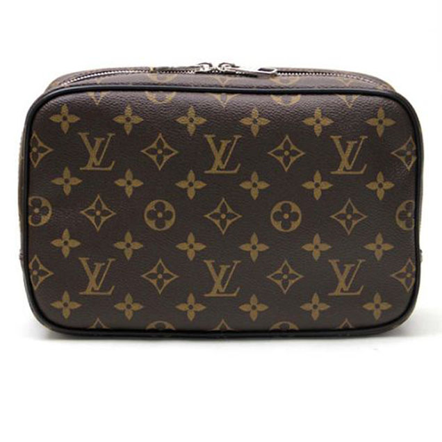Косметичка Louis Vuitton M47506 Toilet Pouch GM Monogram Macassar Canvas "Brown" фото № 2