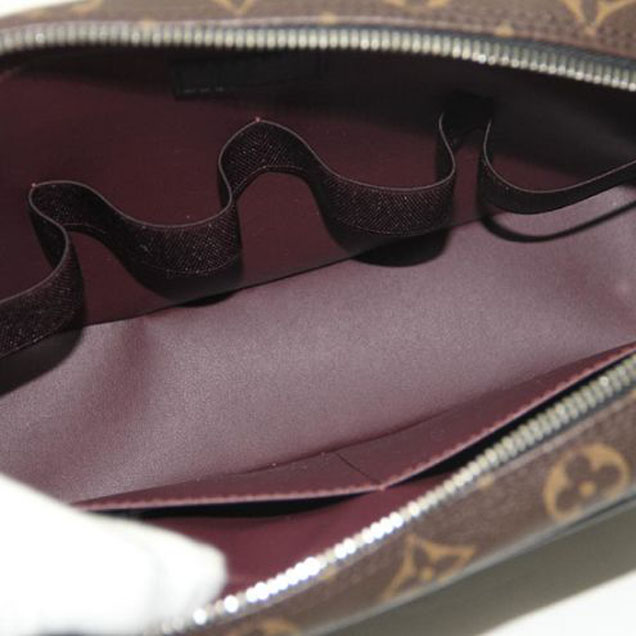 Косметичка Louis Vuitton M47506 Toilet Pouch GM Monogram Macassar Canvas "Brown" фото № 6