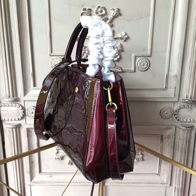 Сумка Louis Vuitton M50403 Montaigne BB Tote Bag Monogram Vernis "Chocolate" фото № 3