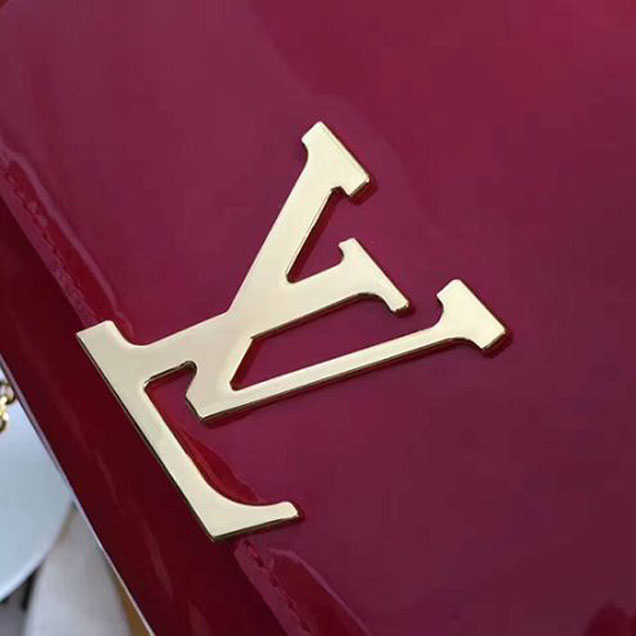 Сумка Louis Vuitton M51602 Louise Chain PM Crossbody Bag Monogram Vernis "Red" фото № 6