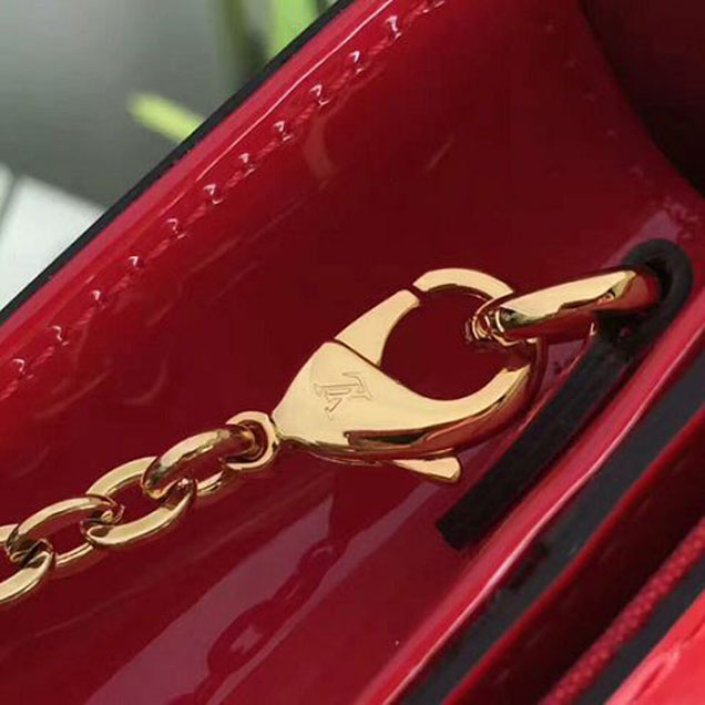 Сумка Louis Vuitton M51602 Louise Chain PM Crossbody Bag Monogram Vernis "Red" фото № 7