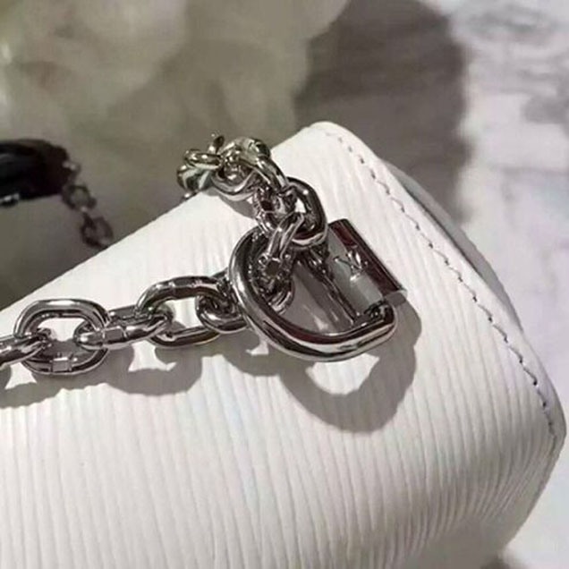 Сумка Louis Vuitton M53011 Twist MM Shoulder Bag Epi Leather "White" фото № 7