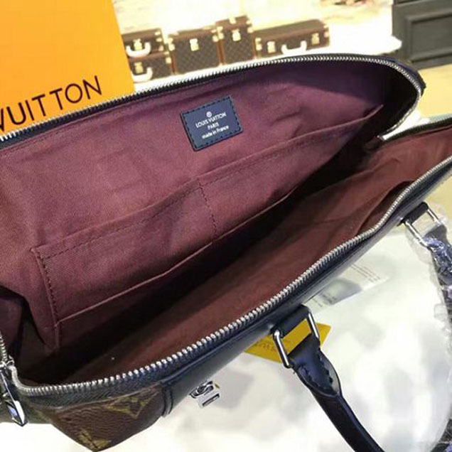 Портфель Louis Vuitton M54019 Porte-Documents Jour Briefcase Monogram Macassar Canvas "Brown" фото № 9
