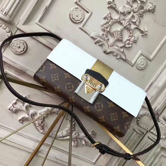 Сумка Louis Vuitton M54617 Column Clutch Monogram Canvas "Brown" фото № 2