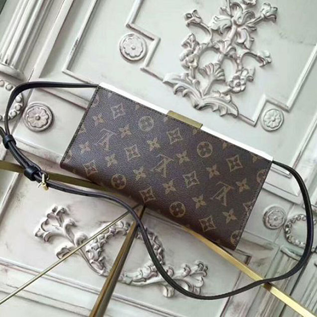 Сумка Louis Vuitton M54617 Column Clutch Monogram Canvas "Brown" фото № 3