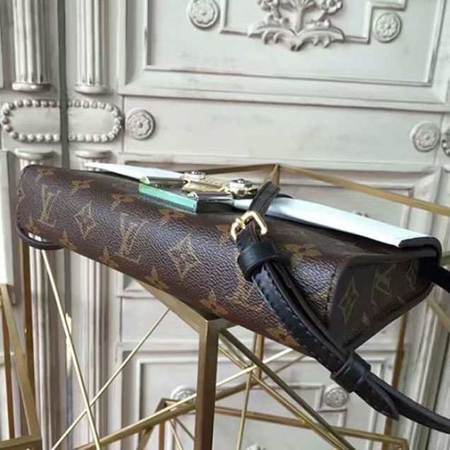 Сумка Louis Vuitton M54617 Column Clutch Monogram Canvas "Brown" фото № 5