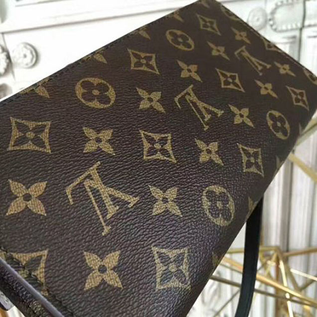 Сумка Louis Vuitton M54617 Column Clutch Monogram Canvas "Brown" фото № 7