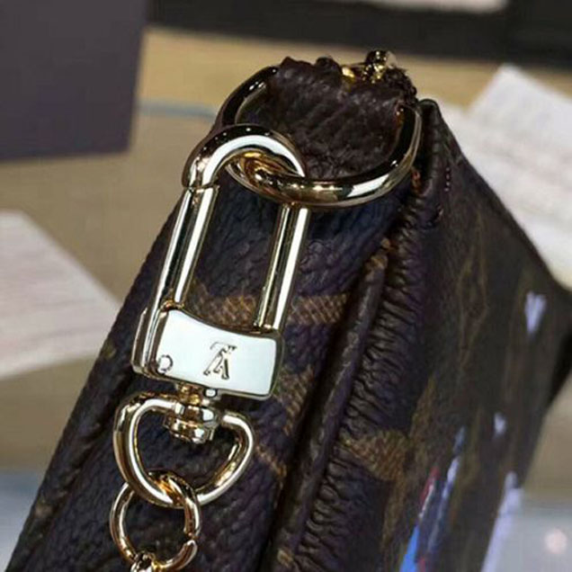 Сумка Louis Vuitton M62141 Mini Pochette Accessoires Monogram Canvas "Brown" фото № 9